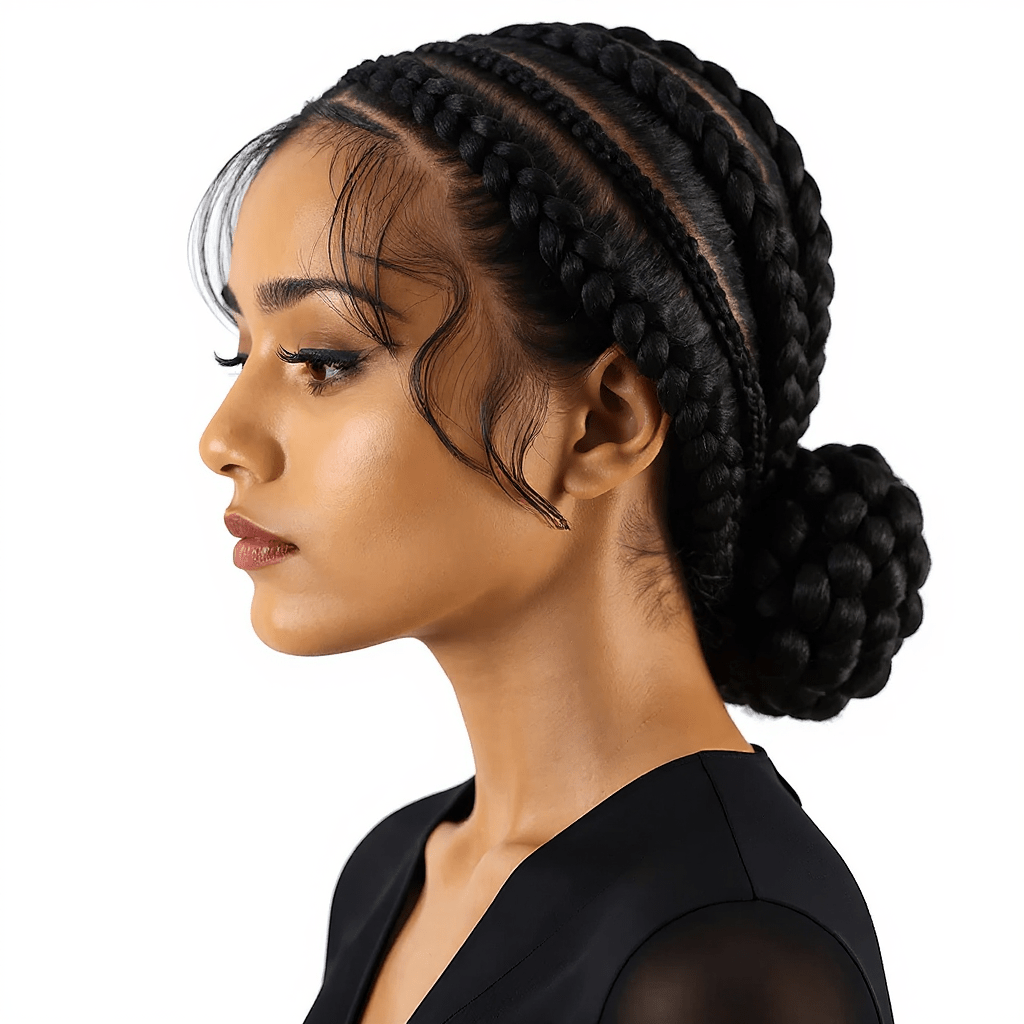 Dream Hair Health & Beauty Dream hair French Braids Human Hair Wig: Natural Color (400g)