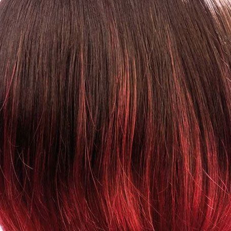 Dream Hair Health & Beauty Schwarz-Burgundy Mix Ombré #TT1B/Burg Dream Hair 100% Human Hair Wig Nobel