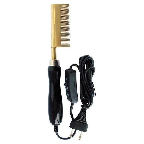 Dreamfix Health & Beauty Curved Dreamfix Elektrischer Haarglättungs-Kamm, Electric Hair Comb for Afro Hair