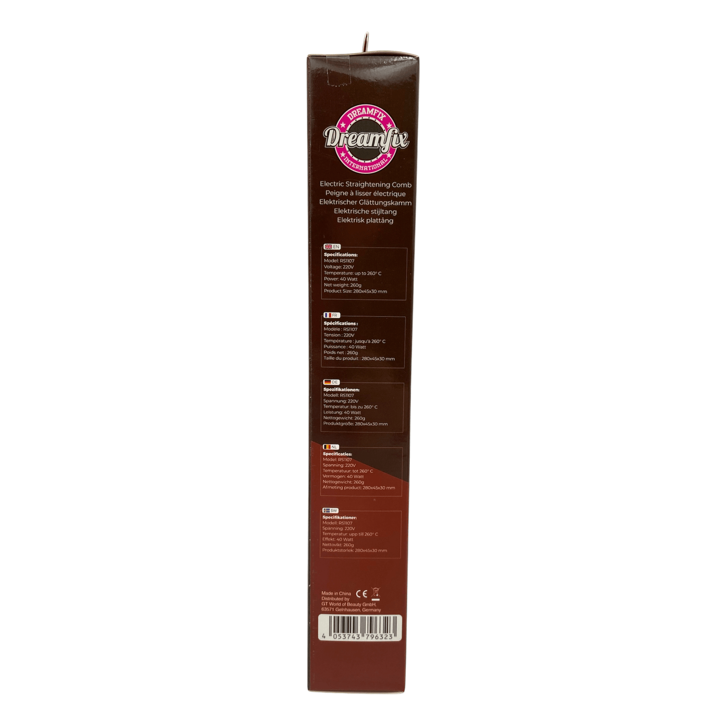 Dreamfix Health & Beauty Dreamfix Sparkles Hot Straightening Comb 350g