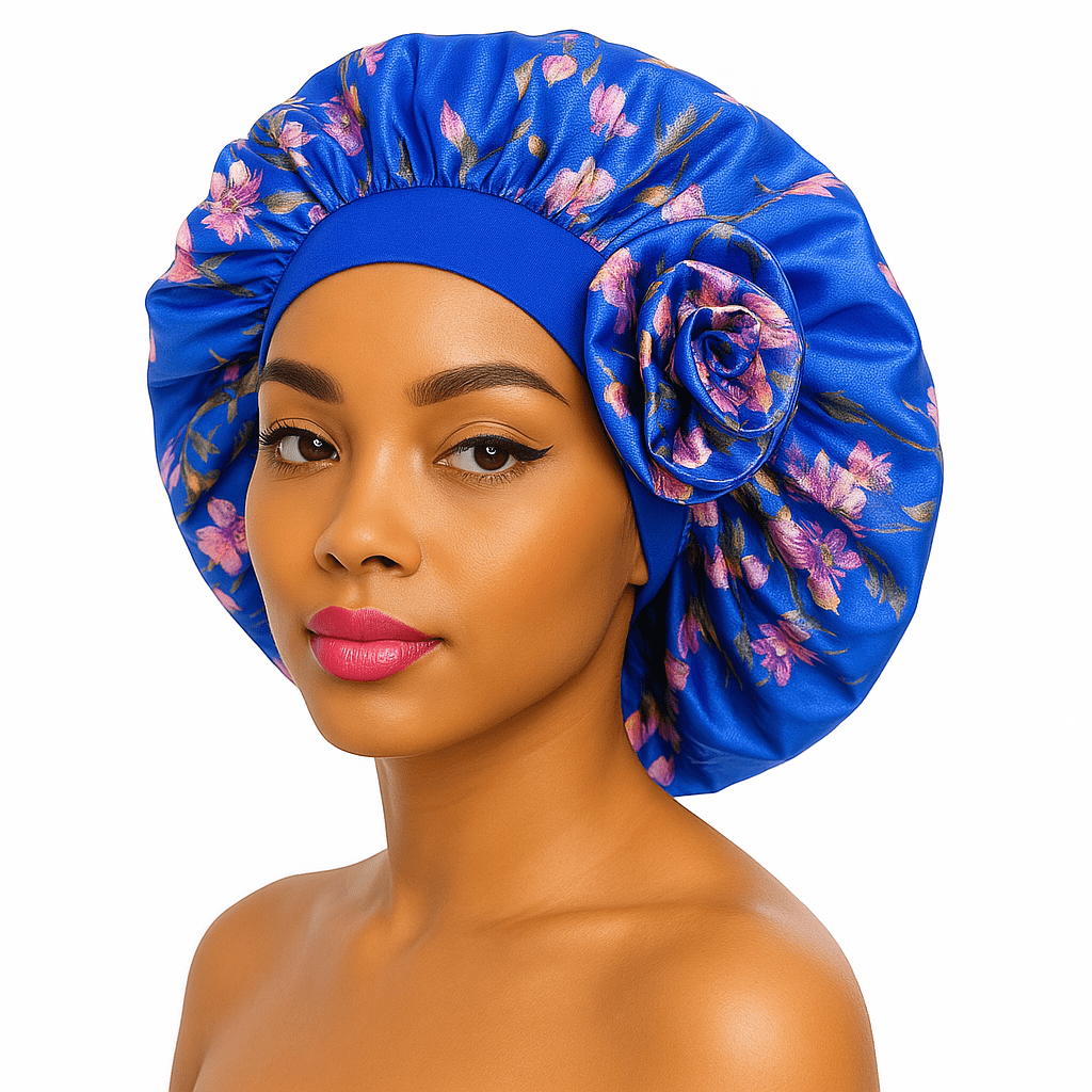 Dreamfix Health & Beauty Hellblau #F-14 Dreamfix 3D Blume Bonnet - Erwachsene