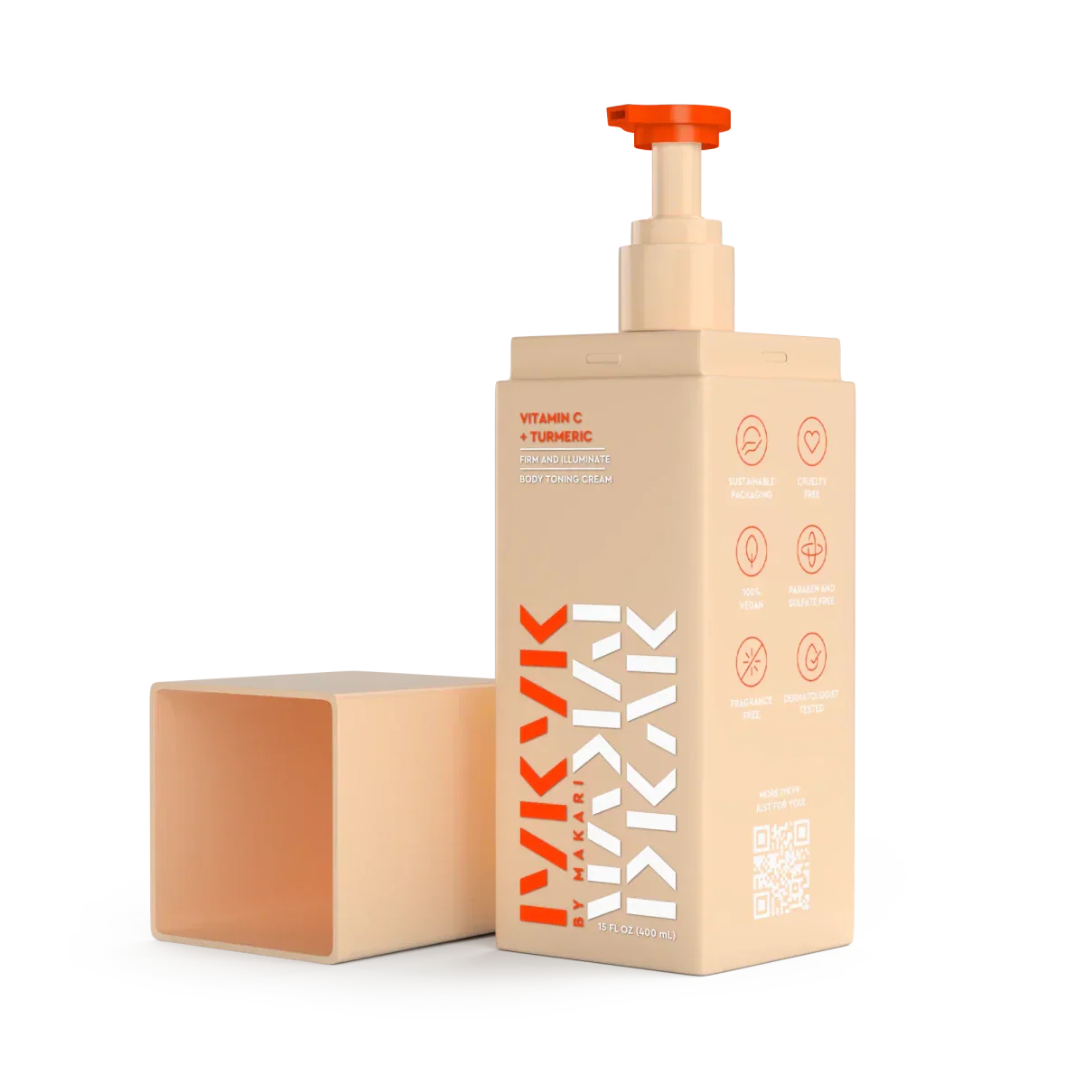 Makari Health & Beauty Makari - Crème tonifiante pour le corps à la vitamine C et au curcuma