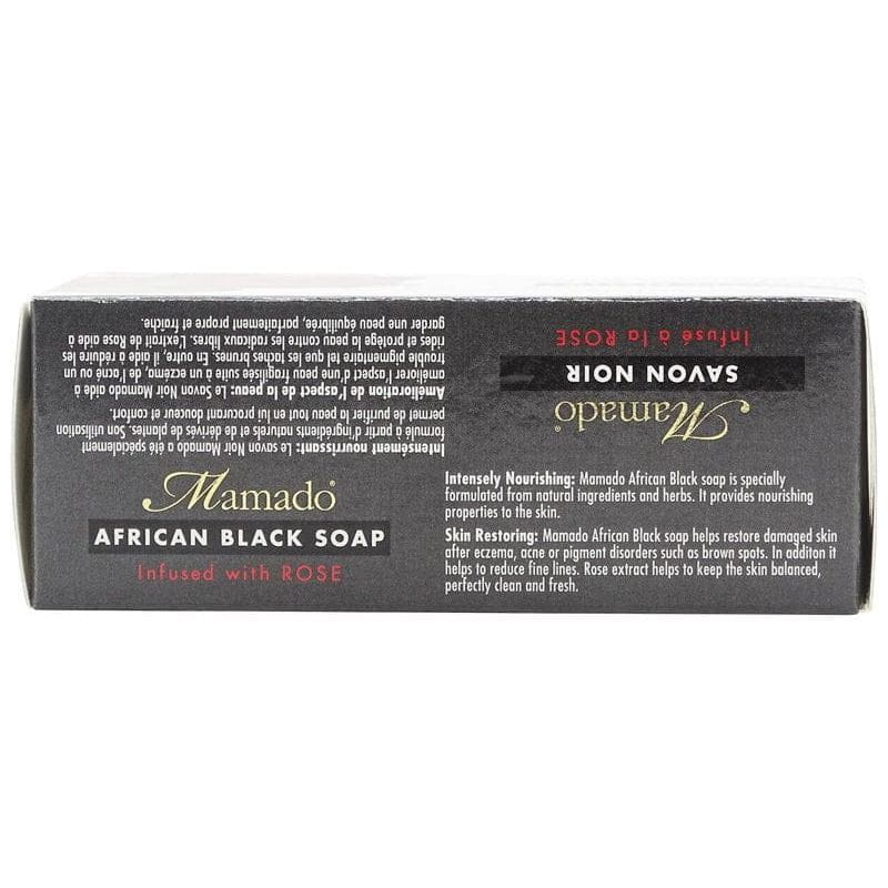 Mamado Mamado African Black Soap Infused with Rose 200g
