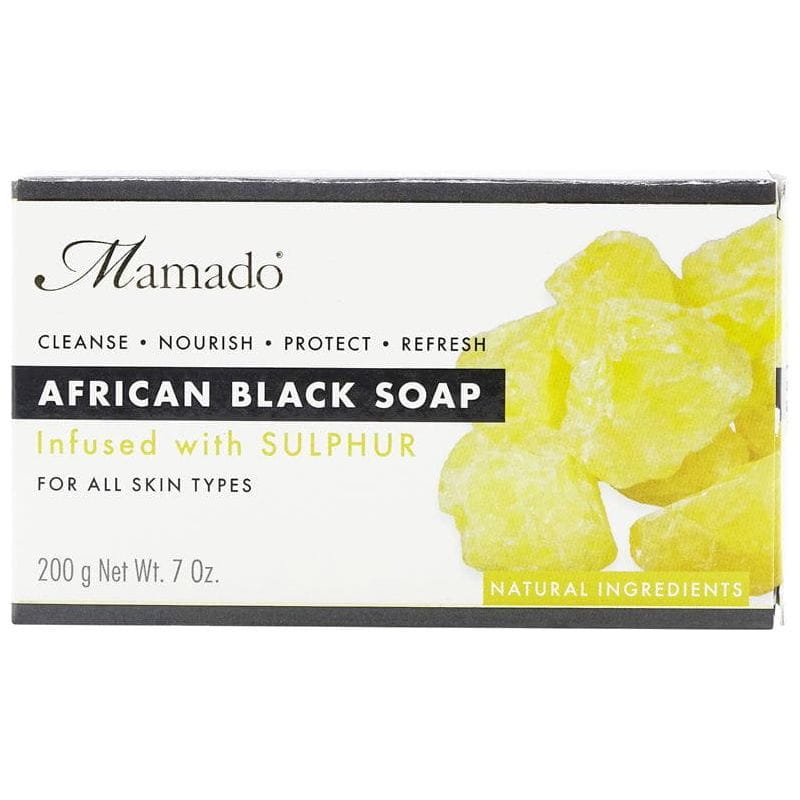 Mamado Mamado African Black Soap Infused with Sulphur 200g