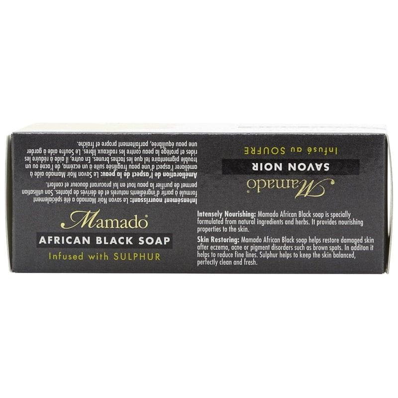 Mamado Mamado African Black Soap Infused with Sulphur 200g
