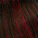 Mane Concept Health & Beauty Schwarz-Burgundy Mix #F1B/BURG Mega Brazilian Ponytail Closure Human WANDER CURL 22"