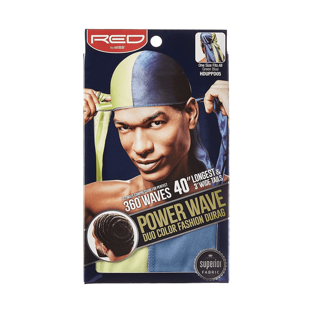 Red by Kiss Health & Beauty Green/ Navy RED By Kiss: Power Wave DUO Durag