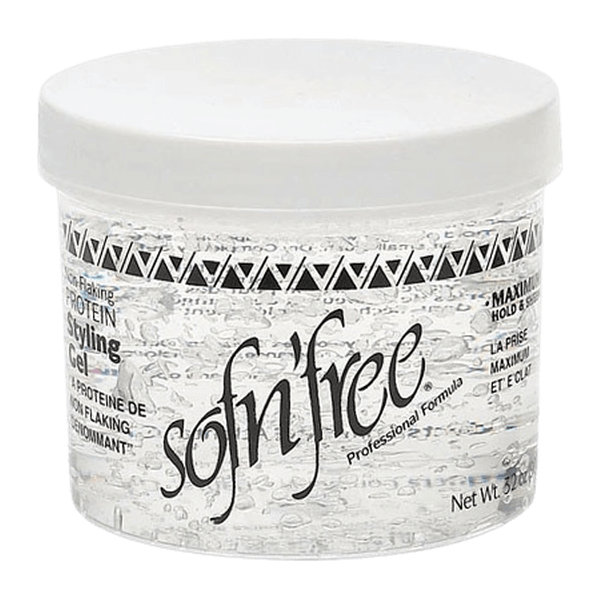 Sofn'free Non-Flaking Protein Styling Gel Clear (6/16/32)oz