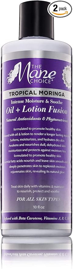 The Mane Choice Health & Beauty The Mane Choice Tropical Moringa Lotion & Oil Fusion 10oz