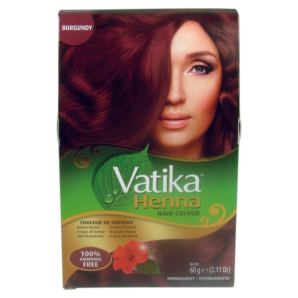 Vatika Health & Beauty Vatika Henna Color Burgundy Vatika Henna Hair Colour 60g