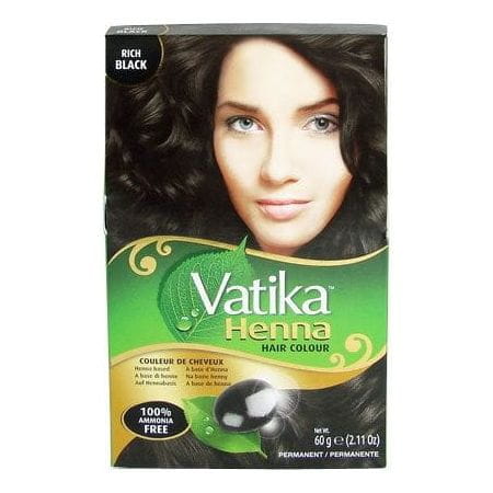 Vatika Health & Beauty Vatika Henna Color Rich Black Vatika Henna Hair Colour 60g