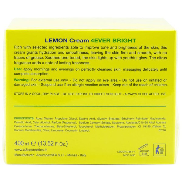 A3 Lemon Cream Ever Bright Perfect Glow 400ml | gtworld.be 