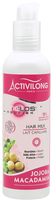 Activilong Actigloss Hair Milk Jojoba/Macadamia Oil 240ml | gtworld.be 