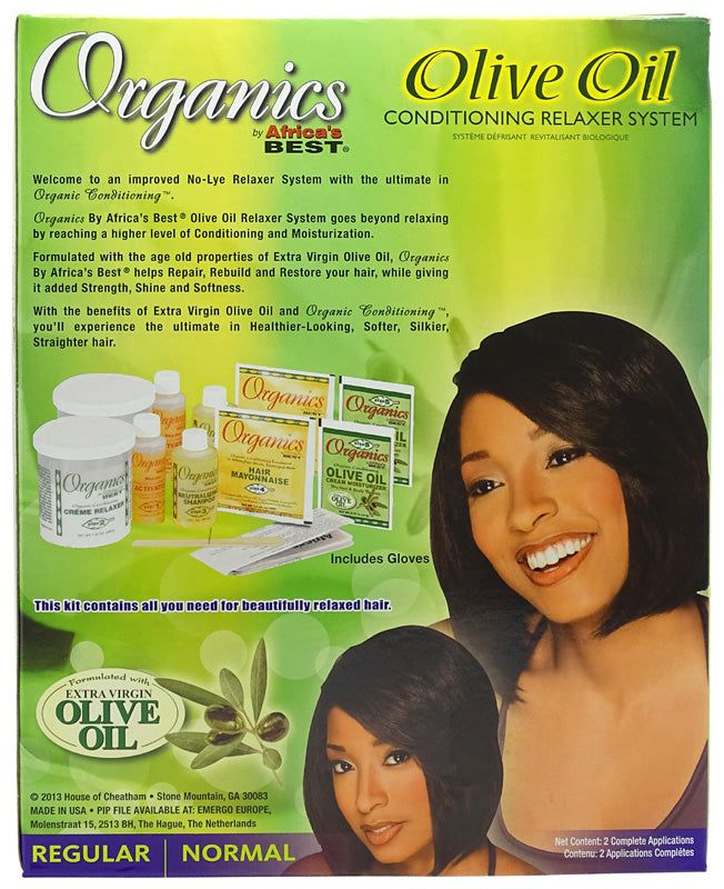 Africa's Best Organics Olive Oil Conditioning Relaxer System 2 Value Pack Regular | gtworld.be 