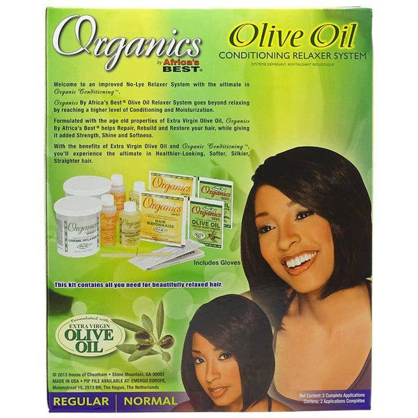 Africa's Best Organics Olive Oil Conditioning Relaxer System 2 Value Pack Regular | gtworld.be 