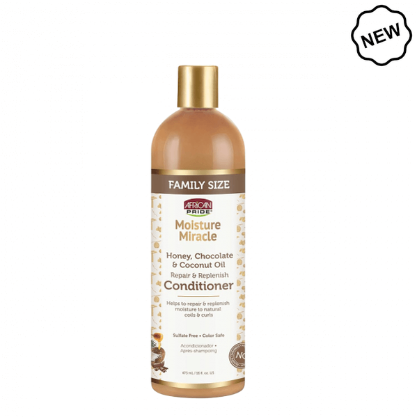 African Pride Moisture Miracle Honey Chocolate & Coconut Oil Conditioner 16 Oz | gtworld.be 