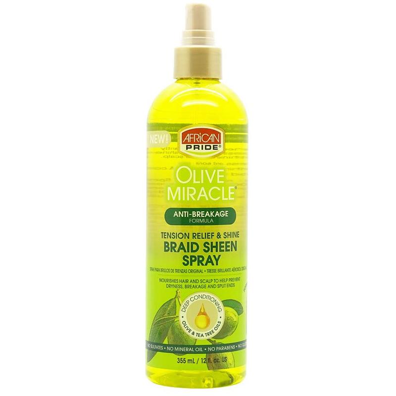 African Pride Health & Beauty African Pride Olive Miracle Anti-Breakage Braid Sheen Spray 355ml