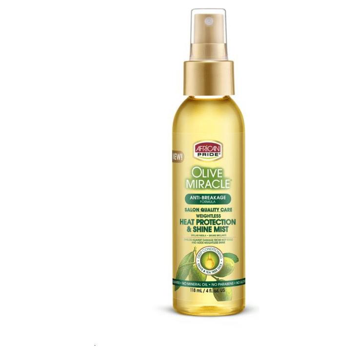 African Pride Health & Beauty African Pride Olive Miracle Weightless Heat Protection & Shine Mist 4oz