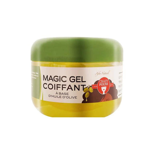 Afro Naturel Health & Beauty Afro Naturel Crazy Pouss Magic Gel Hairdressing Olive Oil Base 500 ml