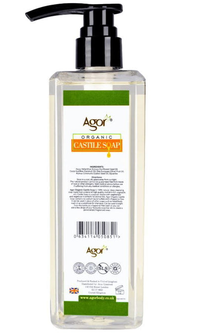 Agor Organic Castile Soap 500ml | gtworld.be 