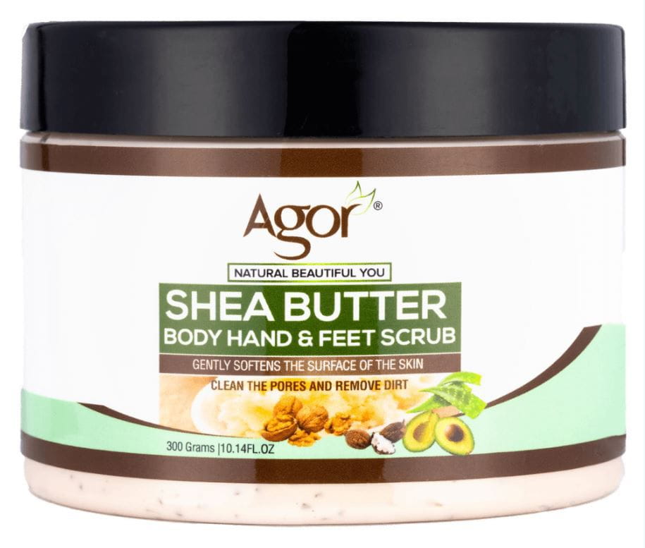 Agor shea butter body hand and feet scrub 300g | gtworld.be 