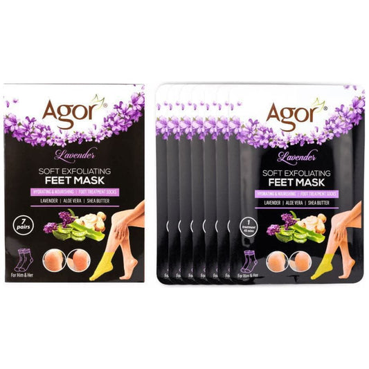 Agor Health & Beauty Agor Lavender Soft Exfoliating Feet Mask