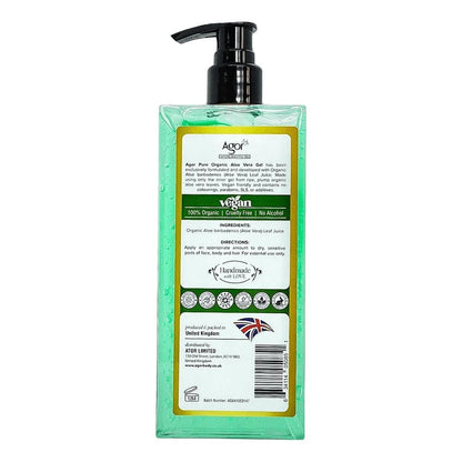 Agor Health & Beauty Agor Pure Organic Aloe Vera Gel 300ml