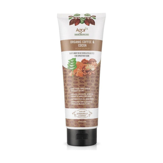 Agor Organic Coffee & Cocoa Butter Body Scrub 300ml - Gtworld.de