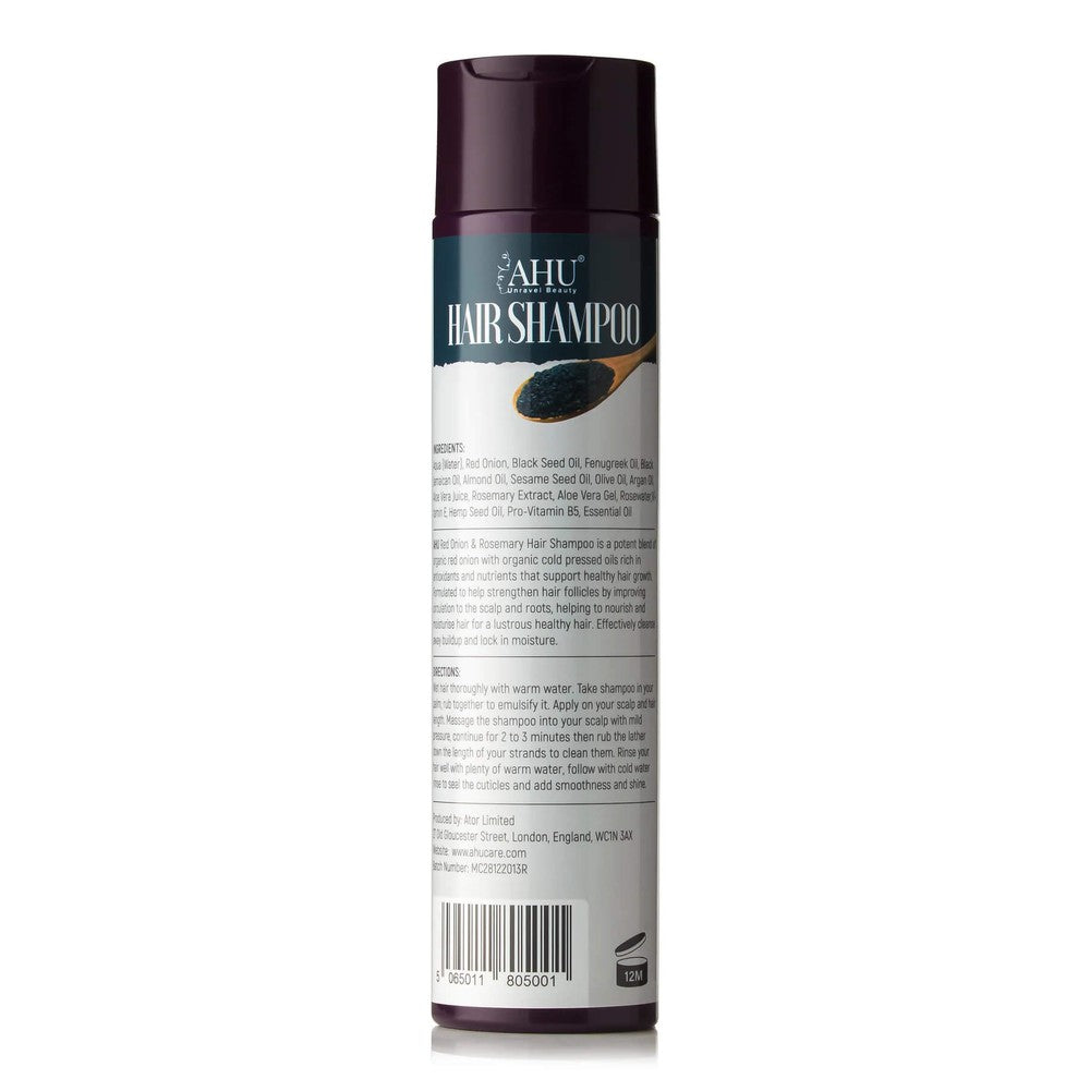 AHU Red Onion & Rosemary Hair Shampoo 300ml | gtworld.be 