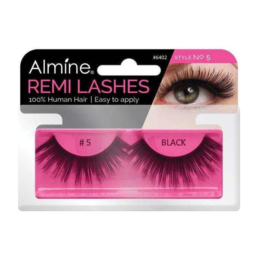 Almine Almine Eyelashes (Style No.16) Black 100% Remi Human Hair