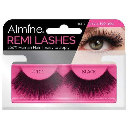 Almine Eyelashes (Style No.101) Black 100% Remi Human Hair - Gtworld.de