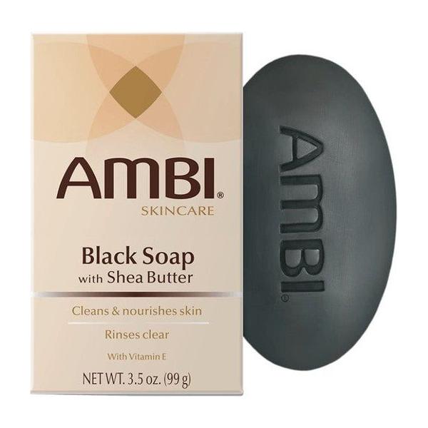 Ambi Skincare Health & Beauty AMBI Black Soap with Shea Butter 3.5oz (99g)