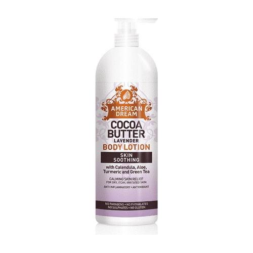 American Dream Health & Beauty American Dream Cocoa Butter Lavender with Calendula, Aloe, Turmeric and Green Tea Body Lotion 16oz