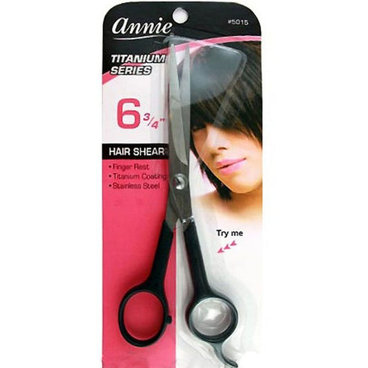 Annie Hair Shear 6.75" Black Titanium Series #5015 | gtworld.be 