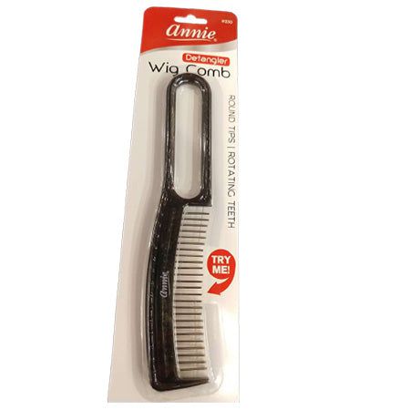 Annie Wig Detangler Comb Black color #230 | gtworld.be 