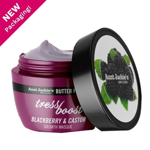 Aunt Jackie's Aunt Jackie's Butter Fusions tress Boost Blackberry & Castor Masque 8oz