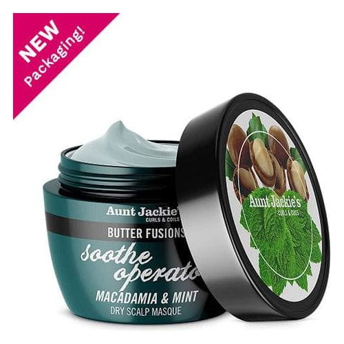 Aunt Jackie's Health & Beauty Aunt Jackie's Butter Fusions Soothing Conditioner Macadamia & Mint Masque 8oz