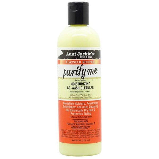 Aunt Jackie's Health & Beauty Aunt Jackie's Curls & Coils Flaxseed Recipes Purify Me Moisturizing Co-Wash Cleanser 355ml