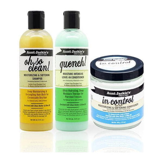 Aunt Jackie's Health & Beauty Aunt Jackie's Summer Moisture Hair Trio Bundle