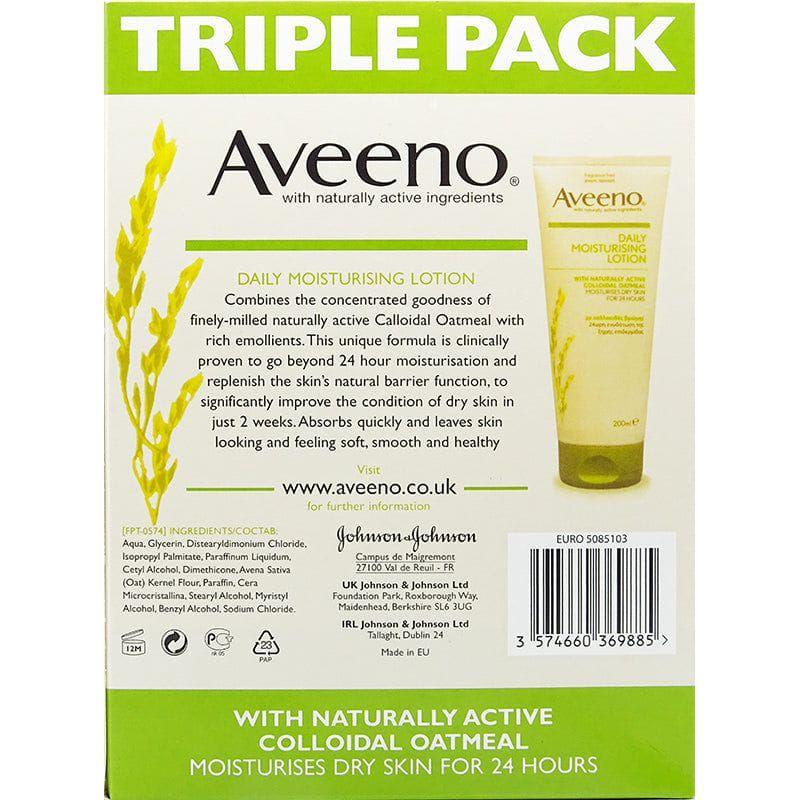 Aveeno Health & Beauty Aveeno Daily Moisturising Lotion Triple Pack 3 x200ml