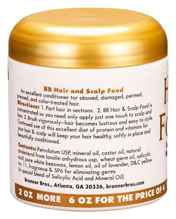 BB Hair food Hair & Scalp Nourishment for relaxed & pressed hair 177ml | gtworld.be 