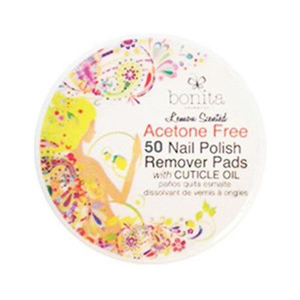 Bonita Health & Beauty Bonita Nail Polish Remover 50 Pads Lemon Scented