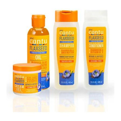 Cantu Health & Beauty Cantu Flaxseed Smoothing Hair Bundle