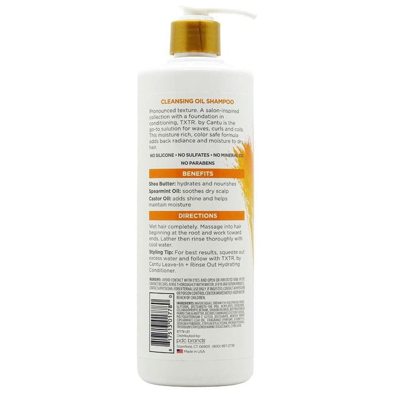 Cantu Health & Beauty TXTR by Cantu Color Treated Hair + Curls Cleansing Oil Shampoo 473ml