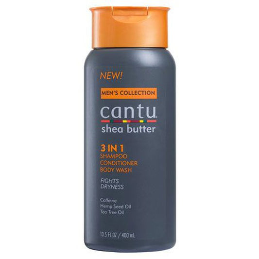 Cantu Men's Collection 3in1 Shampoo Conditioner Body Wash 400ml | gtworld.be 