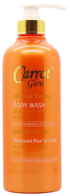 Carrot Glow Intense Toning Body Wash Rosemary Mint with Carrot Oil & Vitamins A, K, E Complex 500ml | gtworld.be 