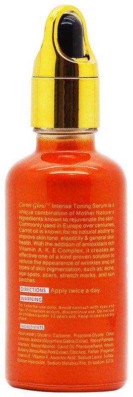 Carrot Glow Intense Toning Serum with Carrot Oil & Vitamin A,K,E Complex 50ml | gtworld.be 