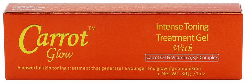Carrot Glow Intense Toning Treatment Gel with Carrot Oil & Vitamin A,K,E Complex 30g | gtworld.be 
