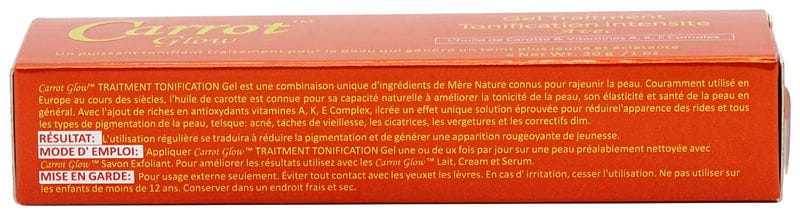 Carrot Glow Intense Toning Treatment Gel with Carrot Oil & Vitamin A,K,E Complex 30g | gtworld.be 