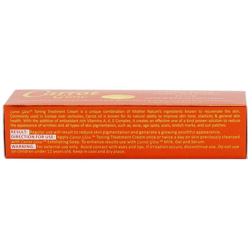 Carrot Glow Intense Toning Treatment Cream with Carrot Oil & Vitamin A,K,E Complex 50g - Gtworld.de